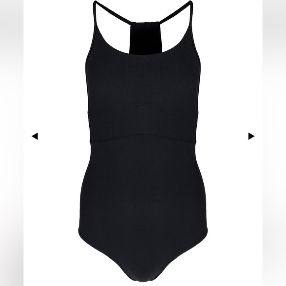 New Sweaty Betty Aqua Xtra Life One Piece Swimsuit Black Cut Out Back Sz S - Picture 3 of 11